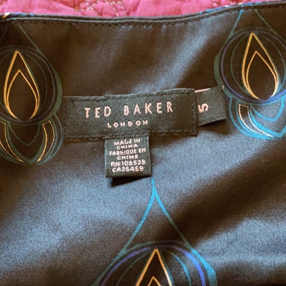 Ted Baker Graphic Silk Spaghetti Strap Dress - Picture 10 of 16